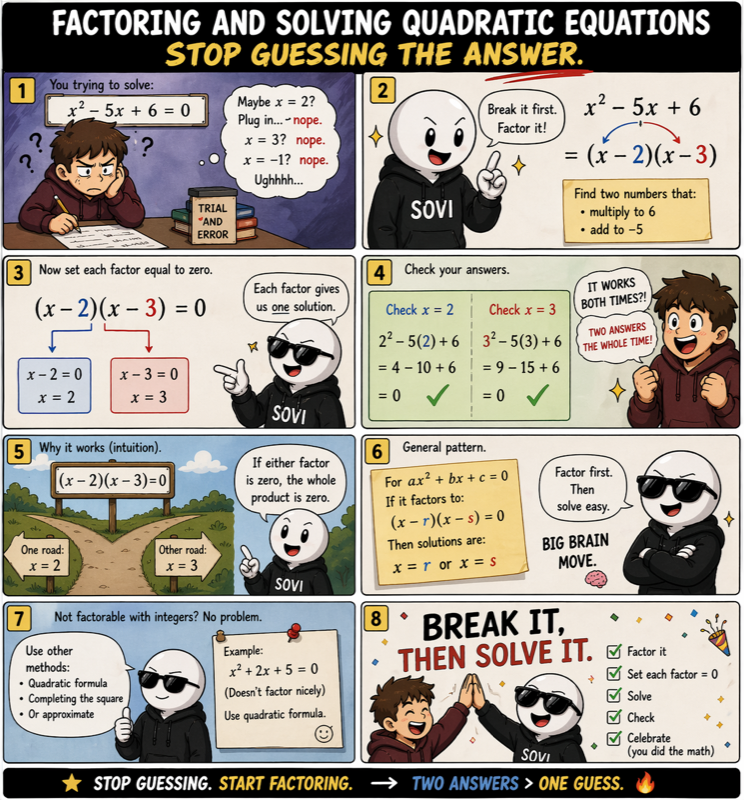 Factoring and Solving Quadratic Equations