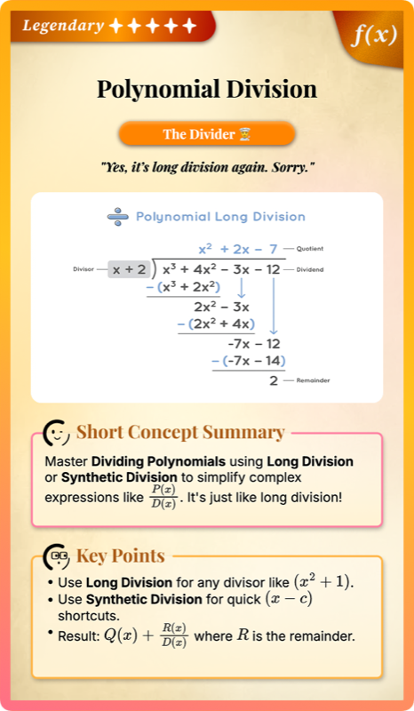 Dividing Polynomials rendered