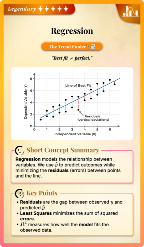 Regression  Residuals  and Model Fit rendered 1