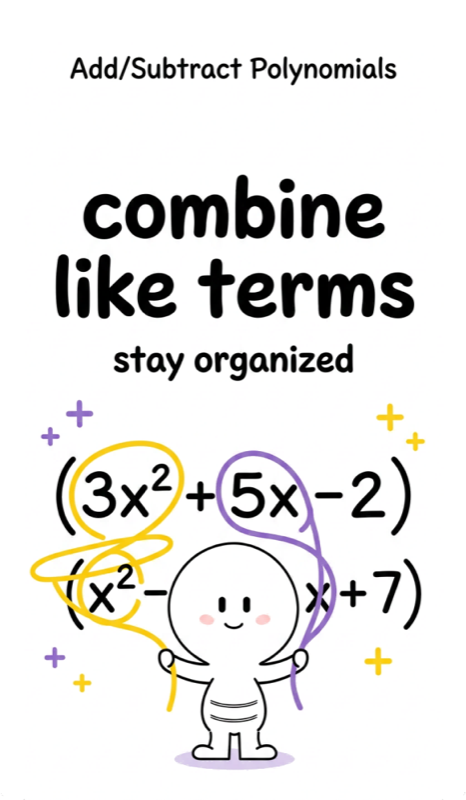 039 Adding and Subtracting Polynomials