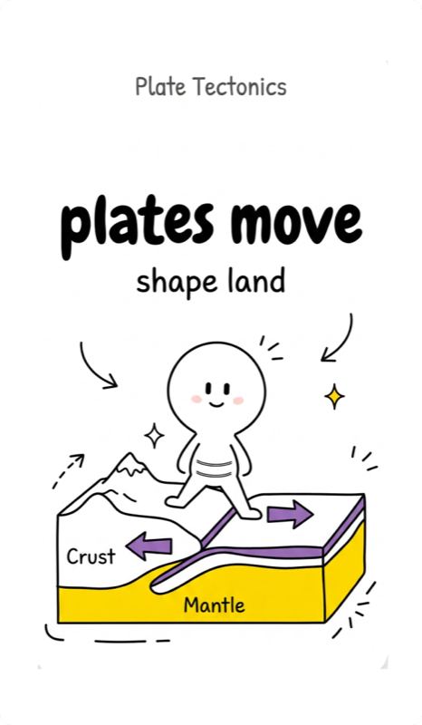 141 Plate tectonic boundary landform formation
