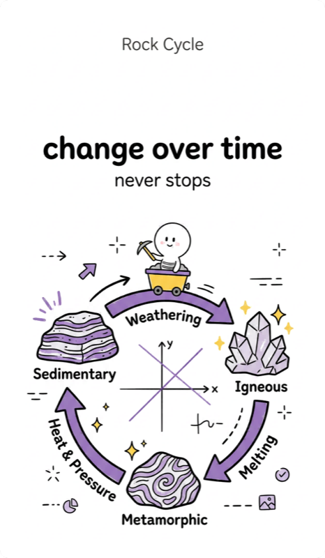 143 Key transformations in the rock cycle