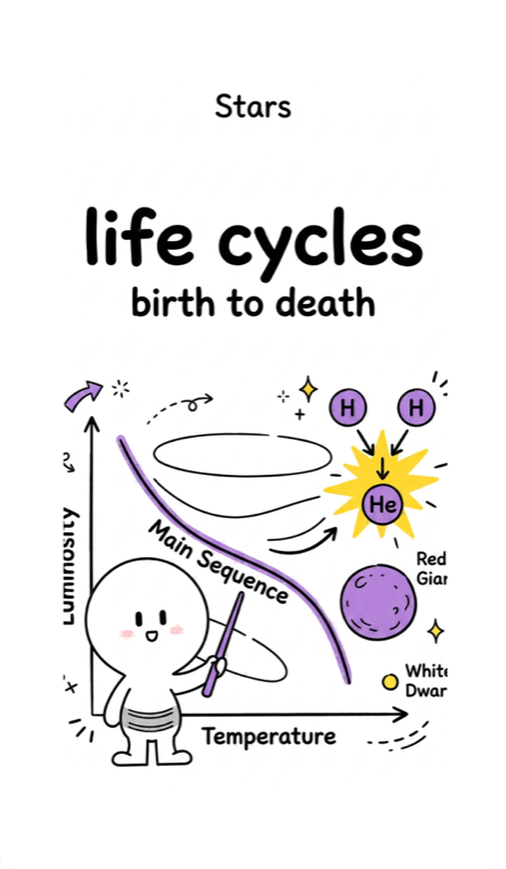 148 Stellar evolution process and stages